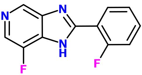 MC001946 7-Fluoro-2-(2-fluorophenyl)-1H-imidazo[4,5-c]pyridine